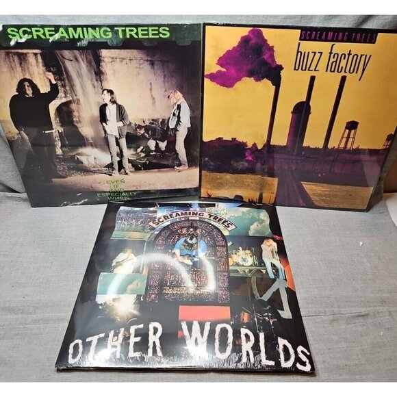 Lot of 3 Screaming Trees Records (New): Buzz Factory, Even If & Especially When,